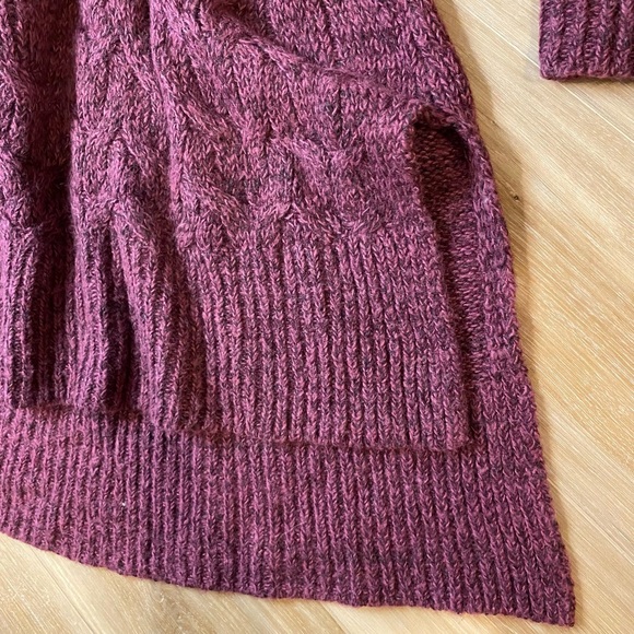 Free People Oversized Funnel Mock Neck Long Sleeve Tunic Sweater - Picture 3 of 5